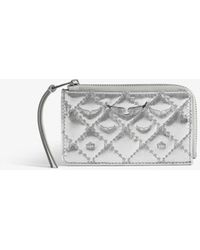 Zadig & Voltaire - Tarjetero Zv Card Monogram Metal - Lyst