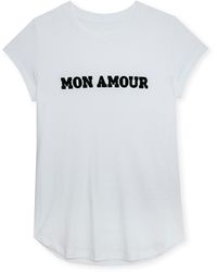 Zadig & Voltaire - T-shirt Woop Mon Amour - Lyst