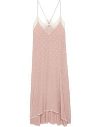 Zadig & Voltaire - Robe risty wings soie jacquard - Lyst