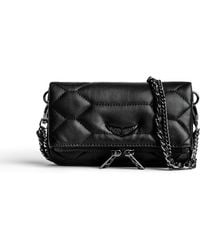 Zadig & Voltaire - Rock Nano Quilted Leather Clutch - Lyst