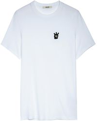Zadig & Voltaire - T-shirt tommy skull xo - Lyst