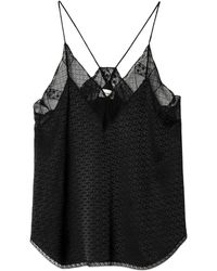 Zadig & Voltaire - Christy Silk Jacquard Camisole - Lyst