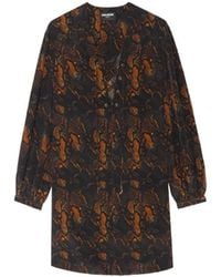 Zadig & Voltaire - Vestido Ramela 100% Seda - Lyst