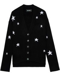 Zadig & Voltaire - Mirka Stars Cashmere Cardigan - Lyst