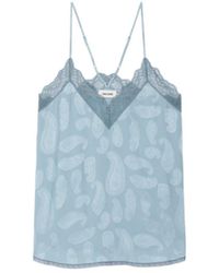 Zadig & Voltaire - Camisole Christy 100% Silk - Lyst