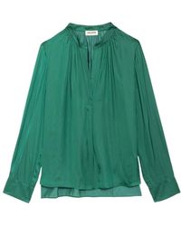Zadig & Voltaire - Tink Satin Blouse - Lyst