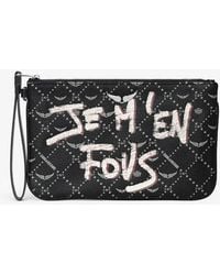 Zadig & Voltaire - Pochette Z Monogram Tag Pouch - Lyst