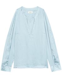 Zadig & Voltaire - Torny Satin Tunic - Lyst