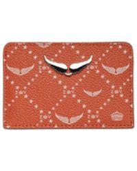 Zadig & Voltaire - Zv Pass Monogram Card Holder - Lyst