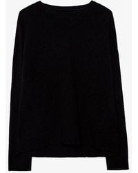 Zadig & Voltaire - Jumper Cici Patch 100% Cashmere - Lyst