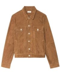 Zadig & Voltaire - Bases Suede Leather Jacket - Lyst