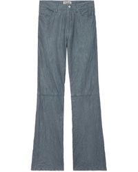 Zadig & Voltaire - Pistol Crinkled Leather Trousers - Lyst