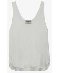 Zadig & Voltaire - Carys Satin Top - Lyst
