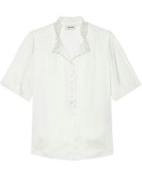 Zadig & Voltaire - Topher Satin Top - Lyst