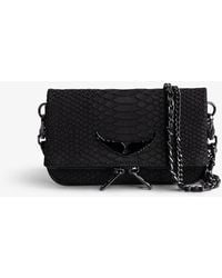 Zadig & Voltaire - Nano Soft Savage Rock Clutch - Lyst