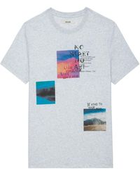 Zadig & Voltaire - Camiseta Con Estampado Fotográfico Ted - Lyst