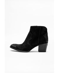 Zadig & Voltaire Molly Suede Boots - Black