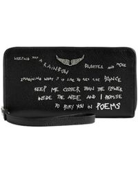 Zadig & Voltaire - Compagnon Graffiti Wallet - Lyst