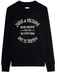 Zadig & Voltaire - Upper Blason Embroidered Sweatshirt - Lyst