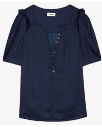 Zadig & Voltaire - Twity Satin Top - Lyst