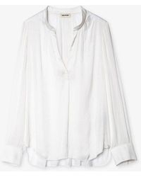 Zadig & Voltaire - Tink Satin Blouse - Lyst