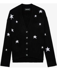 Zadig & Voltaire - Mirka Stars Cashmere Cardigan - Lyst