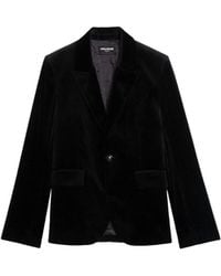Zadig & Voltaire - Vavy Velvet Blazer - Lyst