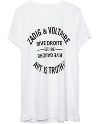 Zadig & Voltaire - T-shirt Walk Blason - Lyst
