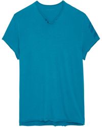 Zadig & Voltaire - T-shirt Monastir en coton biologique - Lyst