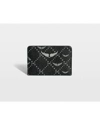 Zadig & Voltaire - Zv Pass Monogram Card Holder - Lyst