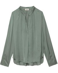 Zadig & Voltaire - Bluse Tink Satin - Lyst