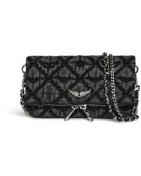 Zadig & Voltaire - Bolso De Mano Rock Nano Monogram - Lyst