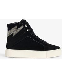 Zadig & Voltaire - Zv1747 High Flash High-Top Platform Trainers - Lyst