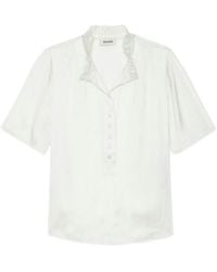 Zadig & Voltaire - Topher Satin Top - Lyst