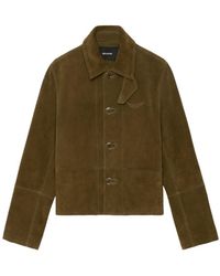Zadig & Voltaire - Lessa Suede Leather Jacket - Lyst