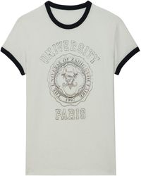 Zadig & Voltaire - Walk University Diamanté T-shirt - Lyst