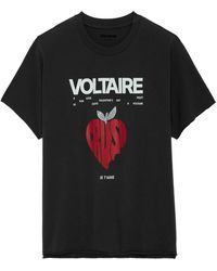 Zadig & Voltaire - Tommer Concert Crush Diamanté T-shirt - Lyst