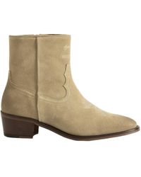 Zadig & Voltaire - Tex Low Suede Ankle Boots - Lyst