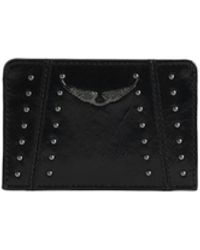 Zadig & Voltaire - Zv Pass Vintage Patent Studs Cardholder - Lyst