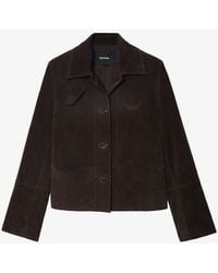 Zadig & Voltaire - Lessa Suede Leather Jacket - Lyst