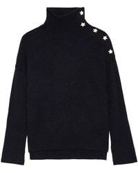 Zadig & Voltaire - Alma Jewelled 100% Cashmere Jumper - Lyst