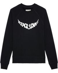 Zadig & Voltaire - Sweatshirt Upper Peace & Love - Lyst
