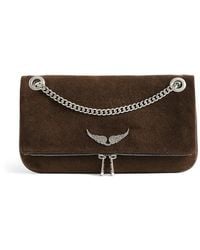 Zadig & Voltaire - Clutch Rock Ii Suede - Lyst