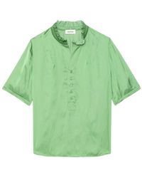 Zadig & Voltaire - Topher Satin Top - Lyst