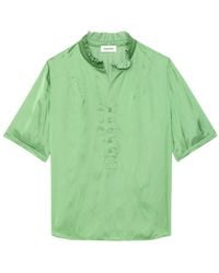 Zadig & Voltaire - Topher Satin Top - Lyst