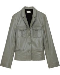 Zadig & Voltaire - Liams Leather Jacket - Lyst