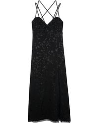Zadig & Voltaire - Robe rohal soie jacquard - Lyst
