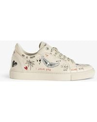 Zadig & Voltaire - Zapatillas Bajas Fly On - Lyst