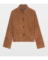 Zadig & Voltaire - Lessa Jacket 100% Suede Leather - Lyst