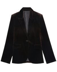 Zadig & Voltaire - Vavy Velvet Blazer - Lyst